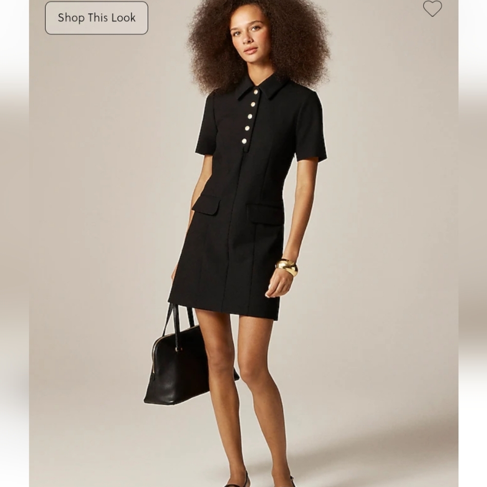 J Crew Parc dress in four-season stretch $188 Retail Black Classic LBD CN571